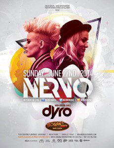 Sat. June 22nd - NERVO Live at Hogan's Beach Tampa w/ special guest Dyro 